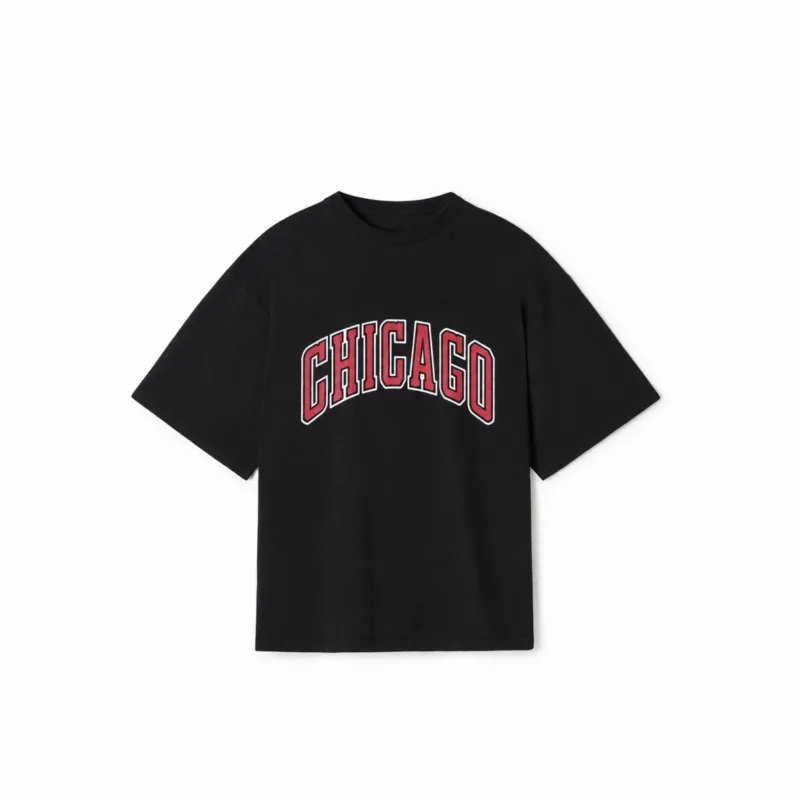Black Oversized T-SHIRT (Chicago) – Eminent Clothing